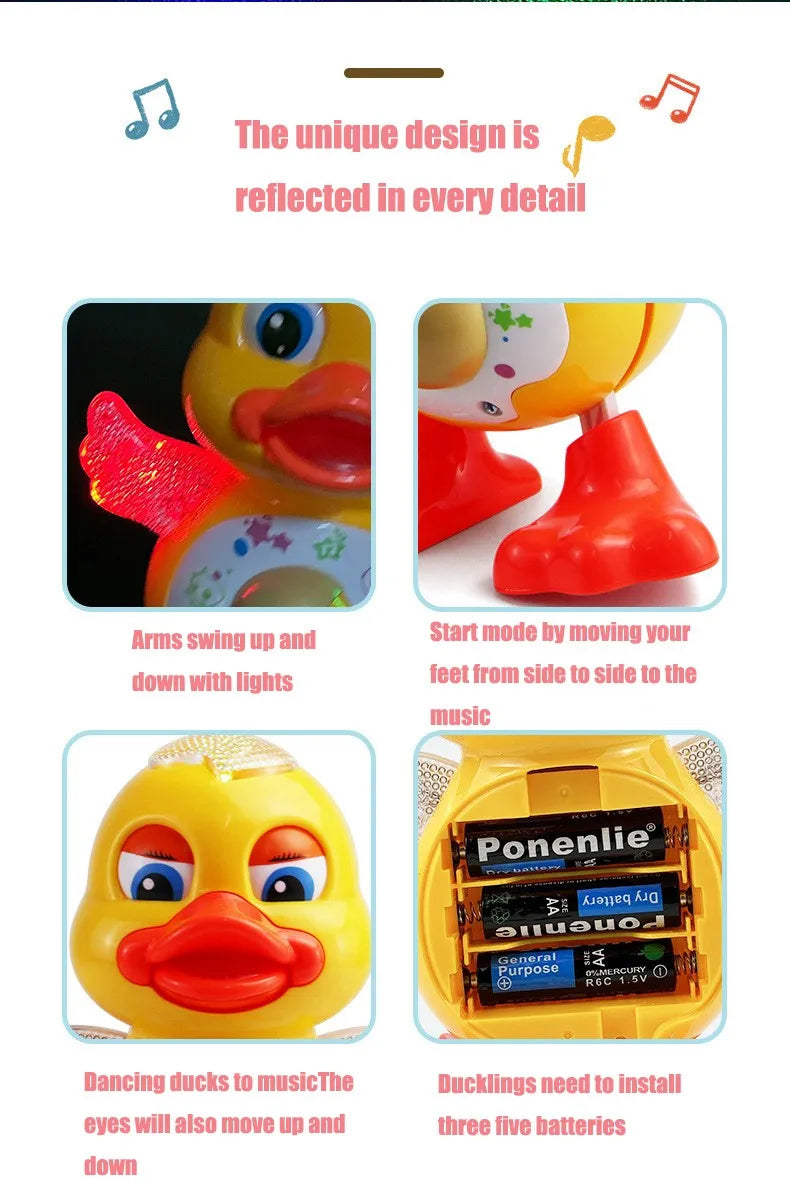 Electric Dancing Duck Toy Interactive Musical Animal