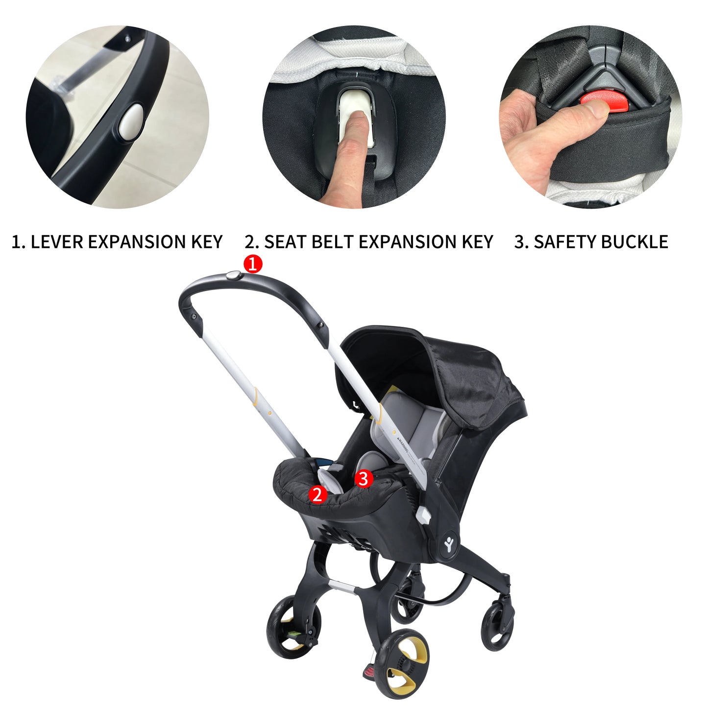 Multi-functional Foldable Baby Stroller