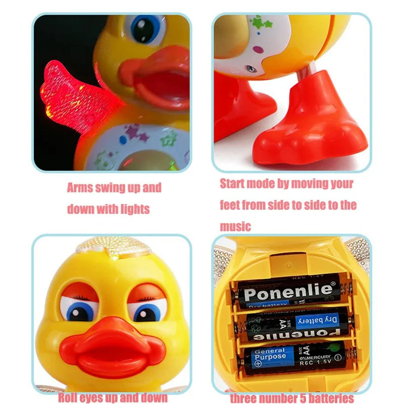 Electric Dancing Duck Toy Interactive Musical Animal