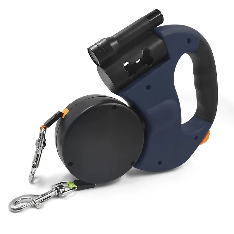 Double Dog Leash for Two Dogs with Tangle-Free Swivel