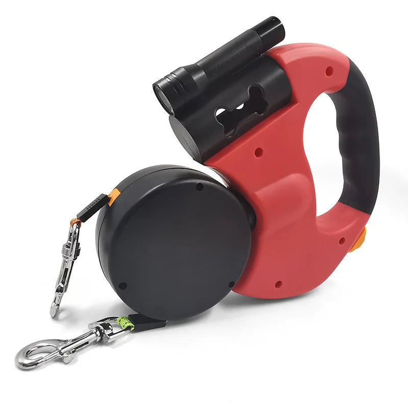 Double Dog Leash for Two Dogs with Tangle-Free Swivel