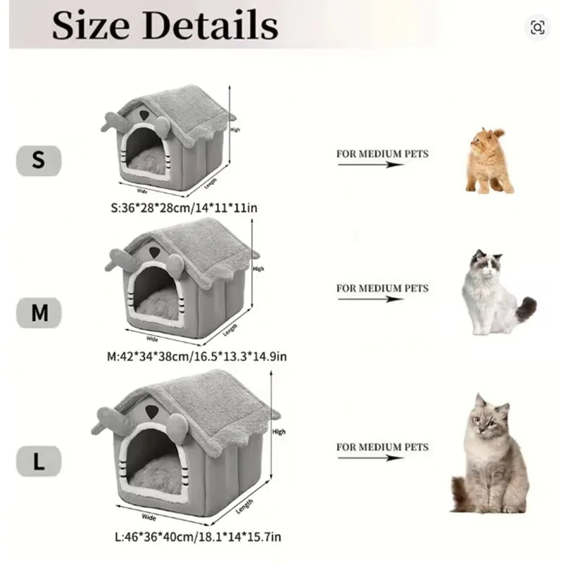 Foldable Pet House Removable Washable