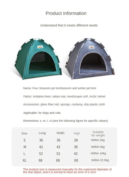 Portable Pet House Bed