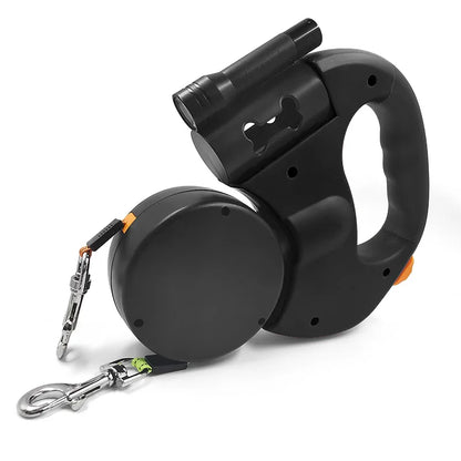 Double Dog Leash for Two Dogs with Tangle-Free Swivel