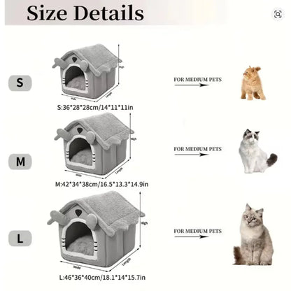 Foldable Pet House Removable Washable